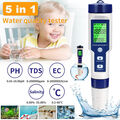 PH TDS EC Messgerät Digital Wasser Qualität Tester Stift Salzgehalt Temp Meter