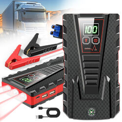 99800mAh Auto KFZ Starthilfe Jump Starter Ladegerät Booster 12V PKW Power Bank