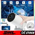 4K HD Mini Smart Beamer 5G WiFi Heimkino Projektor LED Bluetooth Android 180° DE