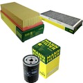 MANN-FILTER Inspektionspaket Filtersatz für Audi Cabriolet 2.3 E Coupe 2.0