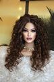 Echthaar Perücke Lace Front Wig Silktop lang blond braun Strähnchen Highlights