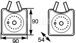MAHLE CLC 163 000S Ölkühler, Motoröl für AUDI SEAT SKODA VW