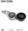 SKF VKM 31006 SPANNROLLE, KEILRIPPENRIEMEN OBEN FÜR AUDI SEAT