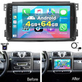 KAM+ Android 13 Für Smart Fortwo 451 2005-2010 Autoradio GPS Navi Carplay 4+64GB
