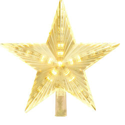 LED Weihnachtsbaum Spitze Stern Christbaumspitze Tannenbaum Warmweiß Beleuchtet
