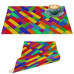 Tischsets Platzsets Platzdeckchen abwaschbar Tischmatte PVC Holzoptik LernstoffLernstoff für Kinder & Schutz Ihrer Tischoberfläche