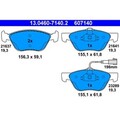 Bremsbelagsatz Scheibenbremse ATE 13.0460-7140.2 für Alfa Romeo Fiat Lancia 156