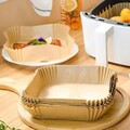 50/100pcs Backpapier Für Friteuse Heißluftfritteuse Grill Backofen Air Fryer