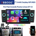 KAM+ Autoradio Android 14 Carplay Für Fiat Linea Grande Punto 07-12 GPS WIFI BT