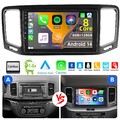 Carplay 6+128GB Android 14 Autoradio Für VW Sharan 7N Seat Alhambra II 2010-2021