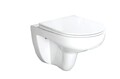 WC Toilette Hänge Wand WC mit Soft-Close Deckel, Keramik UG15R-GE