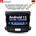 1+32GB Android12 Für Mitsubishi Outlander xl 2 2005-2011 Autoradio GPS Navi DAB+