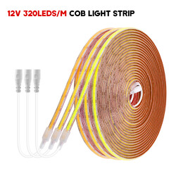 COB LED Streifen 12V 24V Lichtband Stripe Selbstklebend IP68 Wasserdicht Außen