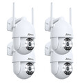 ANRAN 5MP Kabellos Überwachungskameras Set WLAN Außen Netzwerk Kamera Audio IP66