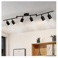 Deckenstrahler LED 6-flammig Schwarz, modern, schwenkbar, für Flur Küche