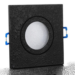 LED Decken Einbauleuchten Bad Spots flach Set 5W dimmbar 120° Schwarz MAR IP44 