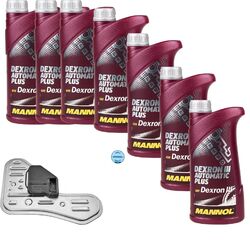 7 L MANNOL Dexron III MEYLE Getriebeölfilter für Peugeot 206 CC 1.6 16V