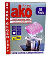 1x Seifenpads AKO Classic Mehrweg-Reinigungspads recycelte Stahlwolle 10 Stück