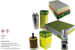 MANN-FILTER Inspektionspaket Presto Klima-Reiniger für VW Multivan V 2.5 TDI