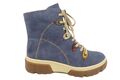 Rieker Damenwinterschuhe Boots in Blau mit Reißverschluss und Schnürung X8641-15
