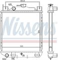 Nissens (64083) Kühler, Motorkühlung für SUZUKI