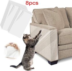 8Stk Transparent Katzen Kratzschutz Klebeband Anti-Kratzer Möbel Sofa Schutz