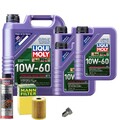 Motoröl 10W60 LIQUI MOLY 8L+MANN Ölfilter+Spülung+Ölablassschraube
