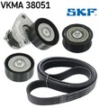 SKF VKMA38051 Keilrippenriemensatz Keilriemen Satz Keilriemensatz 