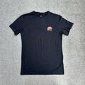 ELLESSE Herren T-Shirt Kurzarm Small Regular Fit Logo Retro 18213 Schwarz