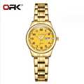Damen Luxus Armbanduhr Wasserdicht Edelstahl Elegante Quarzuhren GOLD