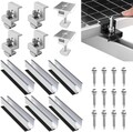 Solarpanel Alu Halterung Schiene Trapezblech Flachdach PV Befestigungsschiene