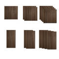 Wandpaneele Holz 3D 1 2 oder 4 Akustik Paneele Wandverkleidung Braun Homestyle4u