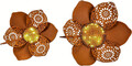 LED Solar Gartenstecker Rusty, 2 Blüten, Dekoration, NEU/OVP