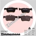 ZIMMERMANN BREMSBELÄGE SATZ HINTEN passend für FORD FOCUS GALAXY KUGA MONDEO S-M