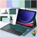 Hülle mit Beleuchtet Touchpad Tastatur Maus Für Samsung Galaxy Tab S10 S9 FE S8
