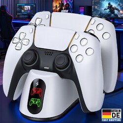 PS5 DualSense Controller Ladestation für Sony Playstation 5 Controller Ladegerät