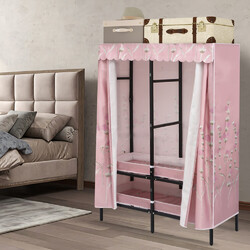 Schwerlast Faltschrank Kleiderschrank Kleiderständer auf Rollen mit Schutzhülle