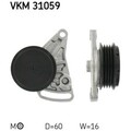 Spannrolle Keilrippenriemen SKF VKM 31059 für Audi VW Skoda A4 B5 Avant