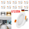 6/12/20er LED Einbaustrahler Spot 7W Flach Panel Einbauleuchte Deckenspot 230V