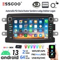 Für Dacia Duster Dokker Sandero Logan DAB+ Carplay 64G Android 13 Autoradio NAVI
