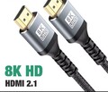 HDMI 8K 2.1 Kabel DSC Ultra HighSpeed 48Gbit/s Ethernet eARC UHD HDTV Neu 2m !!!