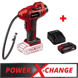 Einhell Akku Autokompressor CE-CC 18 Li-Solo + Druckanzeige + 2,5 Ah Starterkit