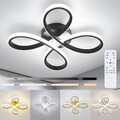 40W LED Deckenleuchte Dimmbar mit Fernbedienung 3000K-6500K Moderne Deckenlampe 