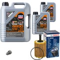 BOSCH Ölfilter 7 L LIQUI MOLY Top Tec 4200 5W-30 für VW Touran 2.0 TDI 16V 1.9