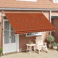 Einziehbare Markise Handbetrieben Klemmmarkise Balkonmarkise Sonnenschutz vidaXL