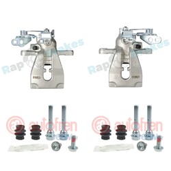 2x BREMSSATTEL+HÜLSENSATZ HINTERACHSE passend für FORD MONDEO 4 FOCUS 2 GALAXY 2