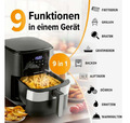 GOURMETMAXX Heißluft-Fritteuse Digital 6,2l 1500W schwarz