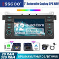 7" Carplay Android 12 Autoradio GPS Nav Kamera Für BMW E46 3er 318 320 325 M3 MG