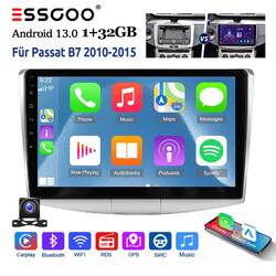 Autoradio Android 13 1+32G Carplay GPS Navi +KAM FM Für VW Passat B7 2010-2015