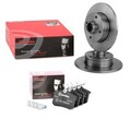 BREMBO Bremsenset Hinten Bremsscheiben Beläge Satz für VW GOLF II (19E, 1G1)